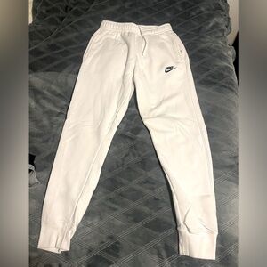 White Nike jogger sweatpants size Small